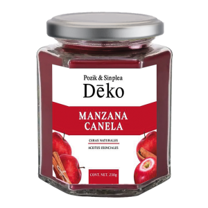 Vela Hexagonal Aroma Manzana Canela