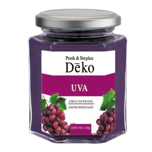 Vela Hexagonal Aroma Uva