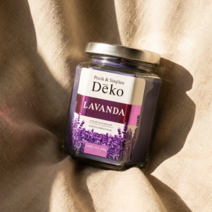 Vela Hexagonal Aroma Lavanda