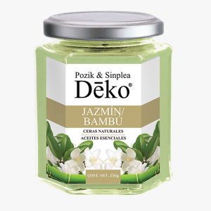 Vela Hexagonal Aroma Jazmín Bambú